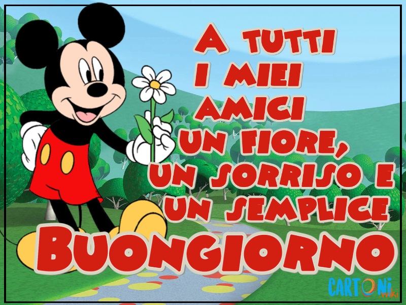 Buongiorno con cartoni animati