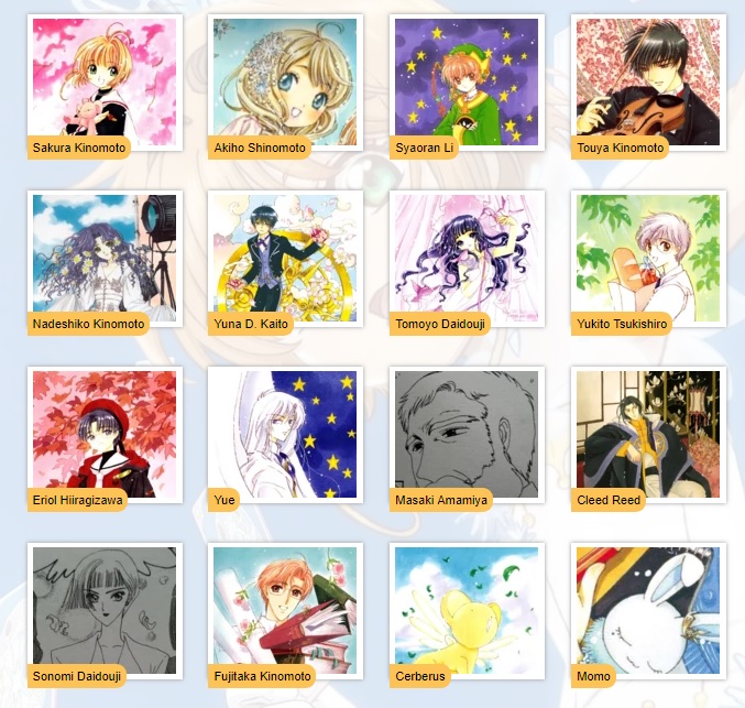 cardcapture sakura personaggi Sakura Kinomoto Akiho Shinomoto Syaoran Li