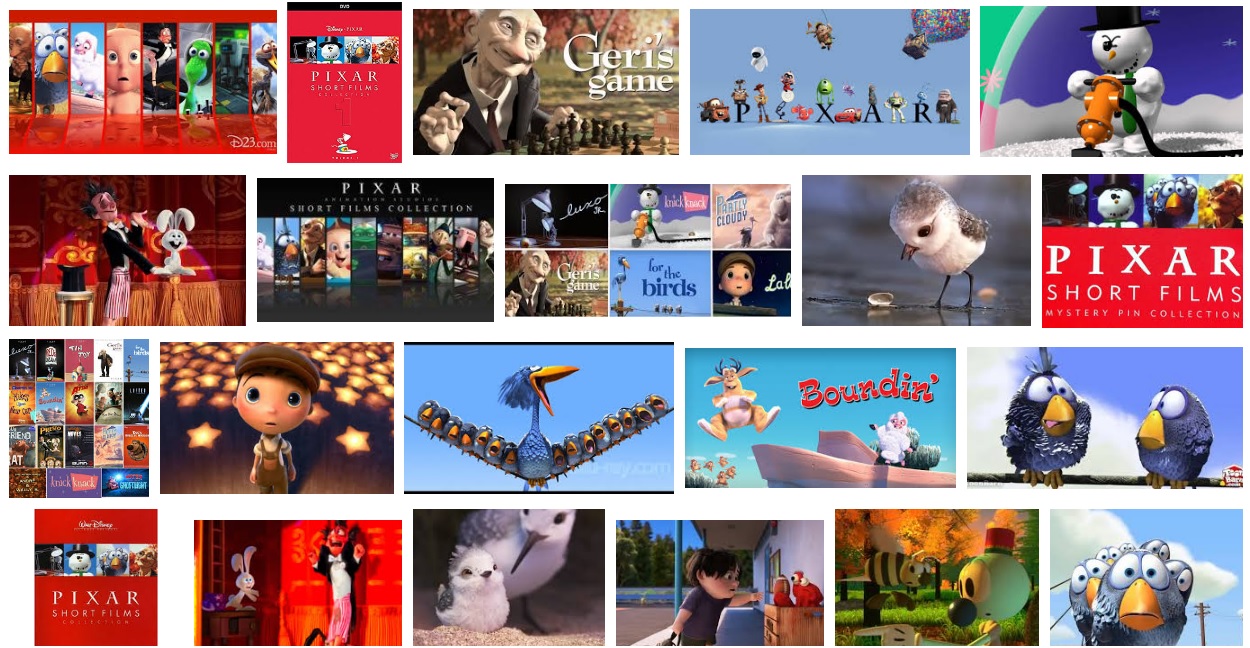 Cortometraggi Pixar - Elenco completo