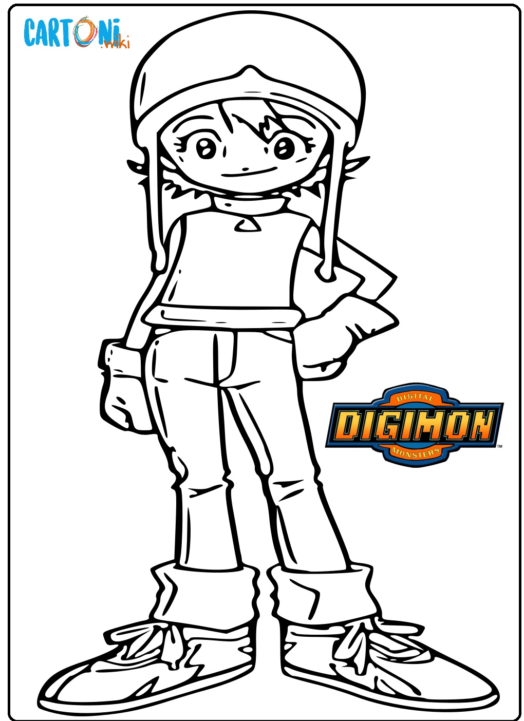 Digimon disegno Sora da colorare
