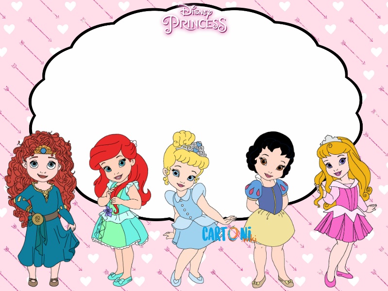 Invito Compleanno Principesse Disney