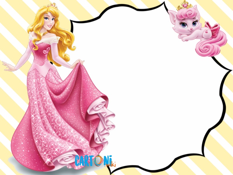 Invito Aurora e Beauty Disney Princess