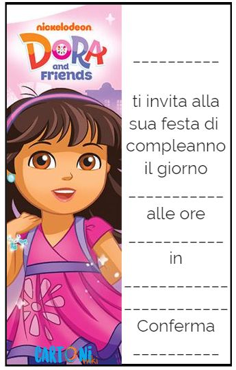 Gli inviti di Dora and Friends