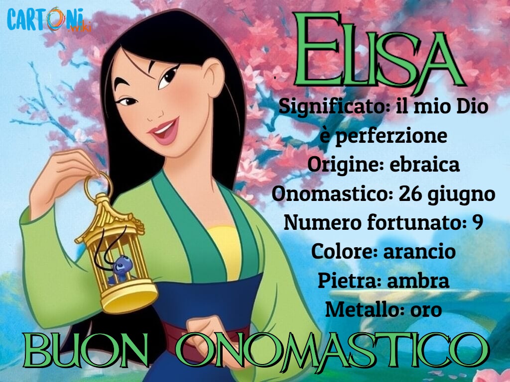 Elisa Buon Compleanno Cartoni Animati