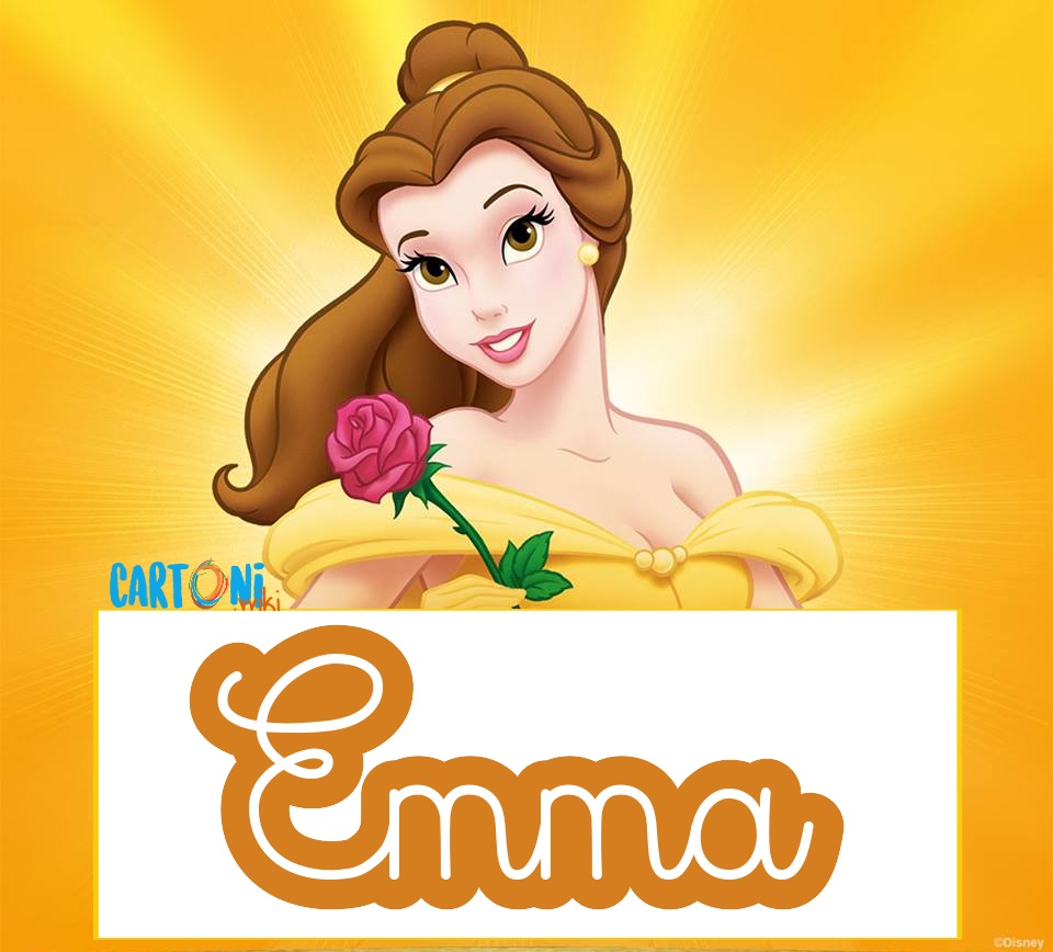 Emma etichette Disney La bella e la bestia