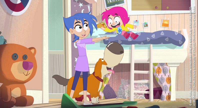 Ernest & Rebecca cartoni animati cyber studio microbo