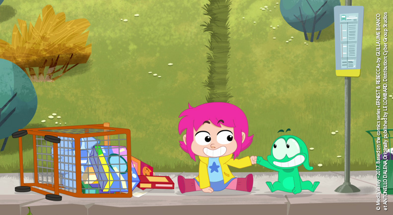 Ernest & Rebecca cartoni animati cyber studio microbo