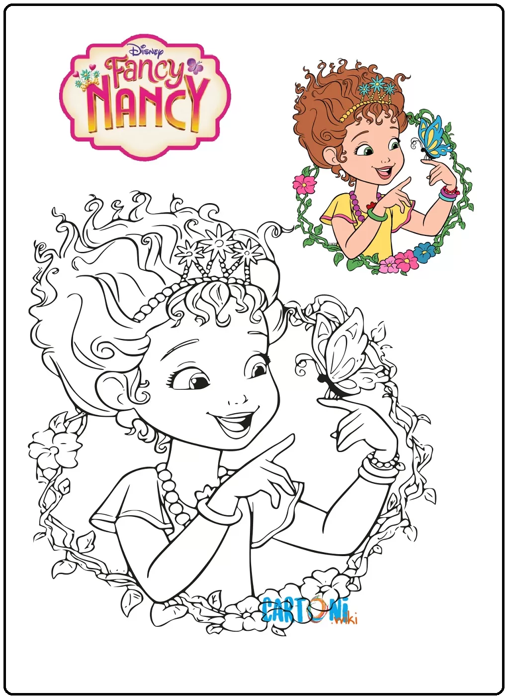 Disegni Fancy Nancy da colorare