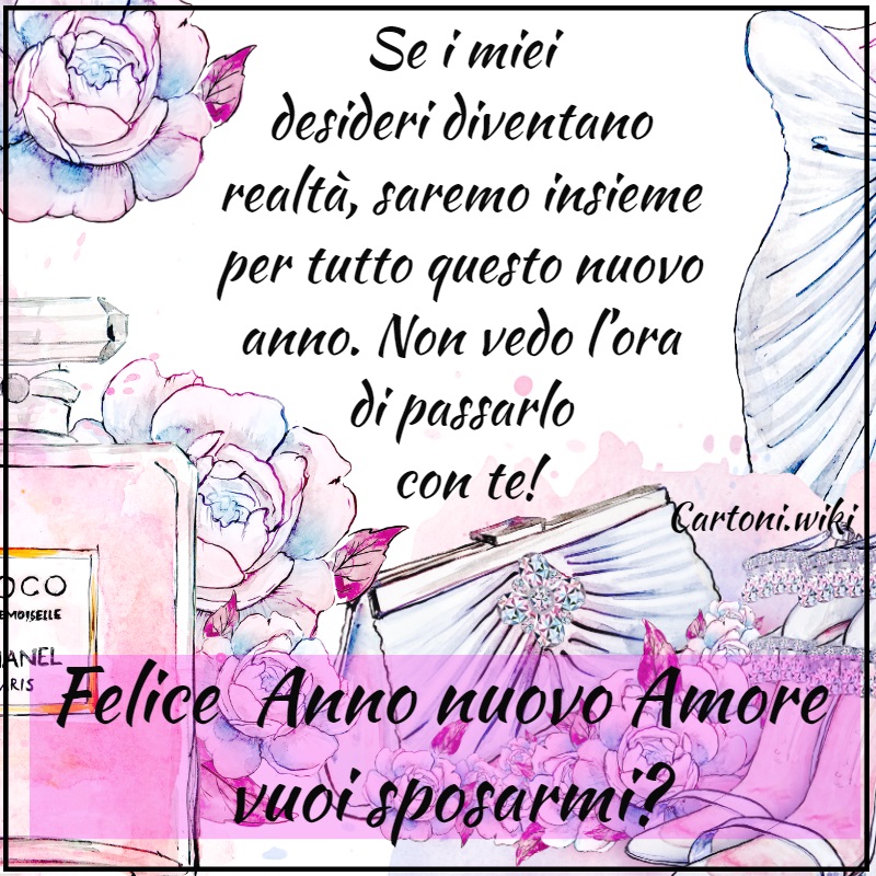 Felice anno nuovo amore vuoi sposarmi?