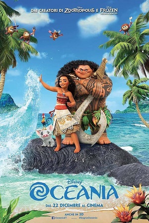 Oceania Moana elenco film disney  poster lista completa