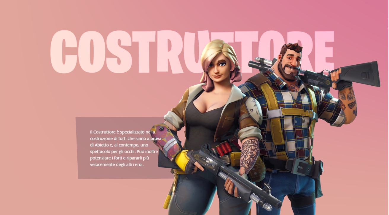 Fortnite gli eroi giocatori skin costruttore chi sono?