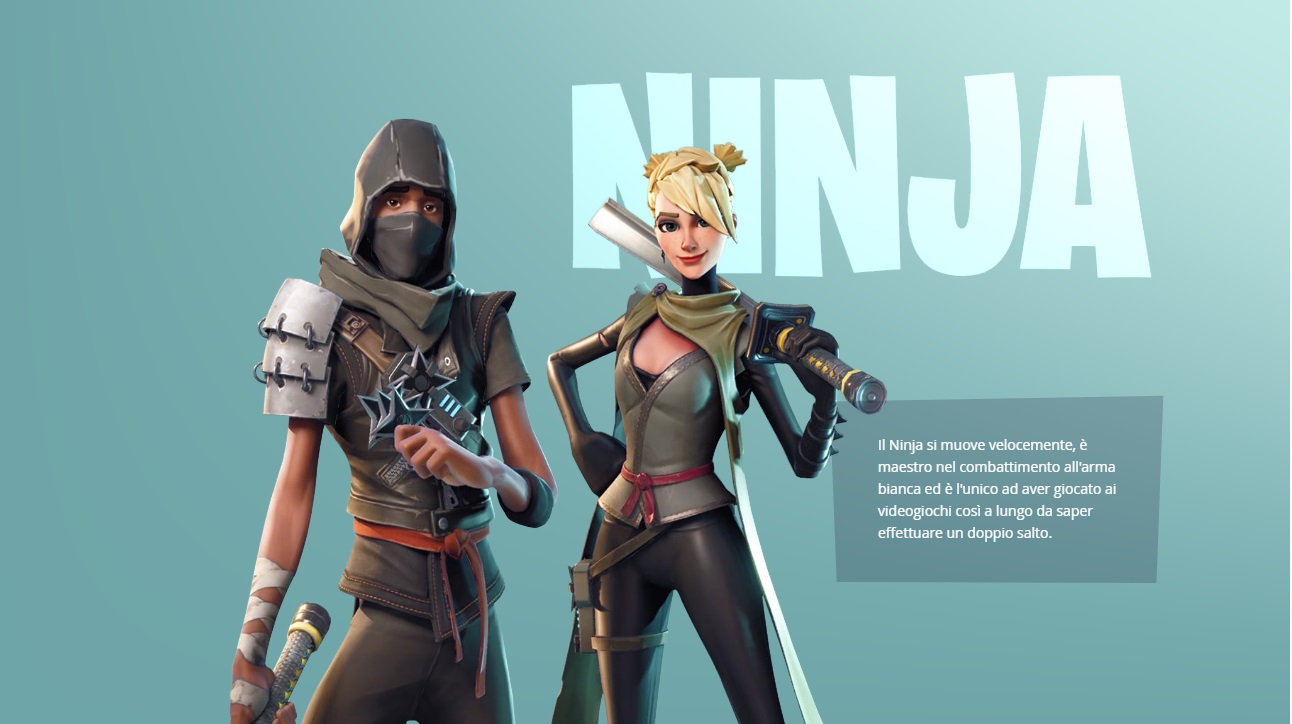 Fortnite gli eroi giocatori skin ninja chi sono?