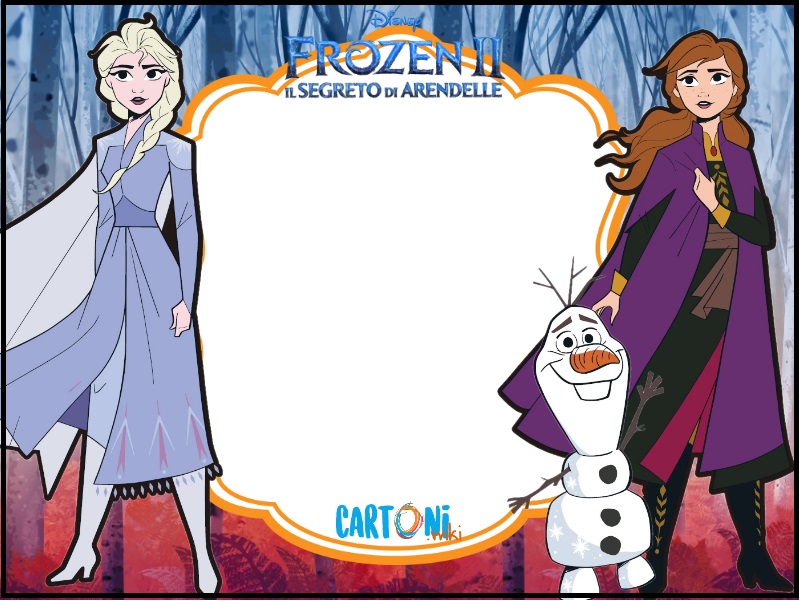 Inviti festa compleanno bambini Frozen 2