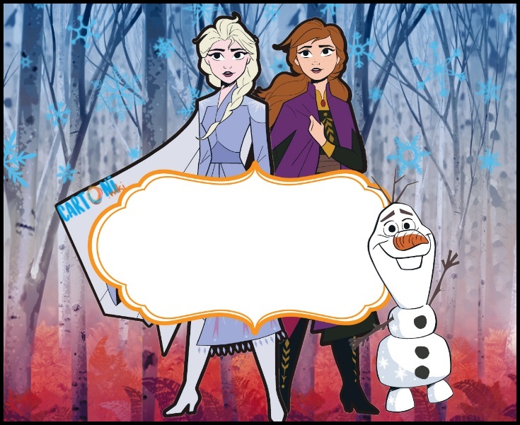 Etichette quaderni Frozen 2