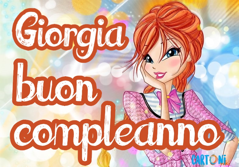 Giorgia buon compleanno