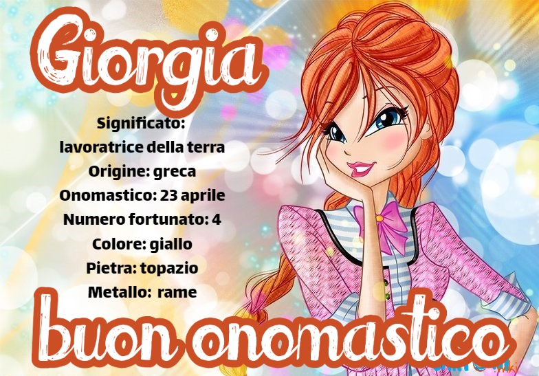 Giorgia Origine E Significato Del Nome Cartoni Animati