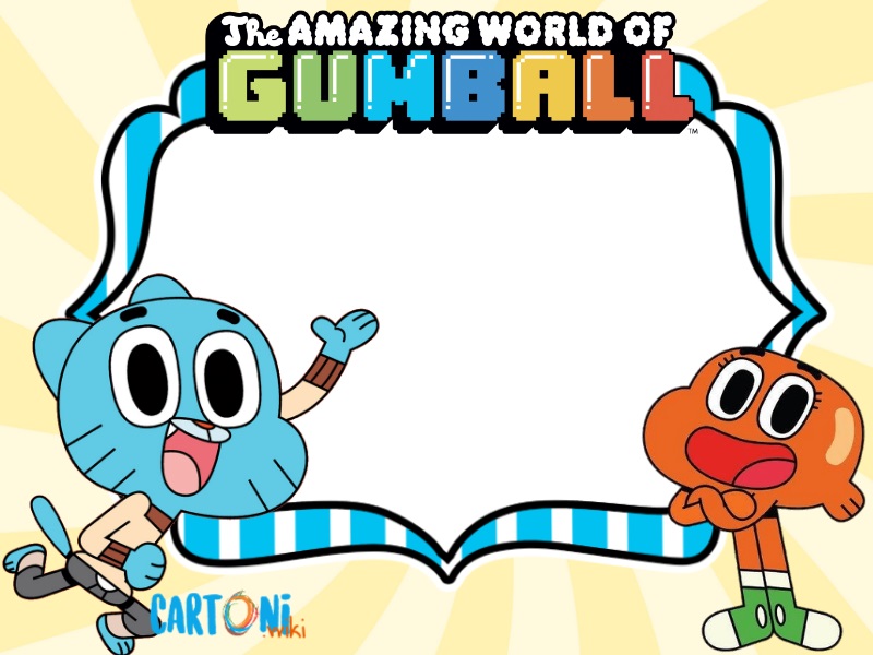 Gumball inviti feste di compleanno