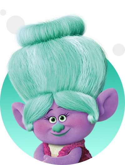 trolls dreamworks cartoni animati personaggi film danimazione personaggio Nonna di Brunch Grandma