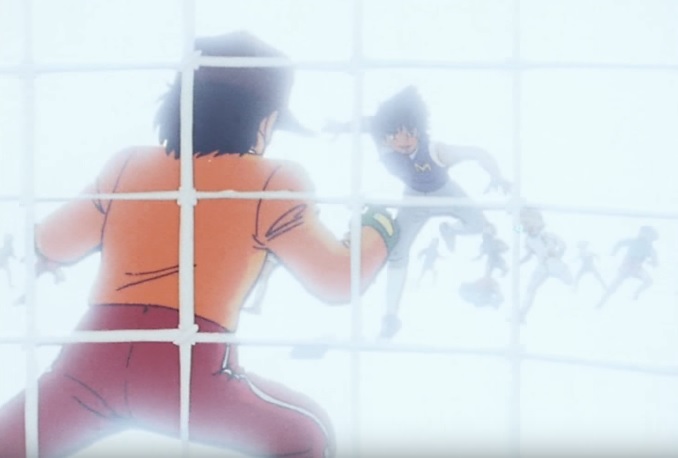 Holly e Benji mark Lenders sfida Benji e segna un goal - Anime - Manga Capitan Tsubasa