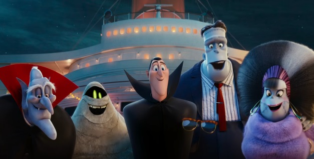 Hotel Transylvania 3 Una vacanza mostruosa - Film di animazione 2018 - Sony - In crocera Vlad Eunice Frankestein Dracula uomo invisibile Mummia