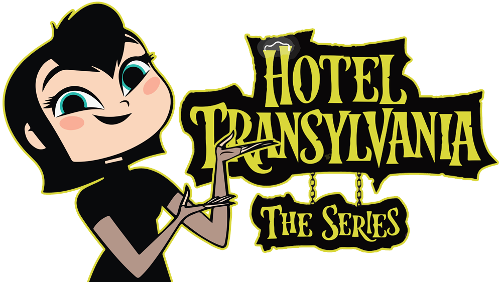 Mavis con logo di Hotel Transylvania