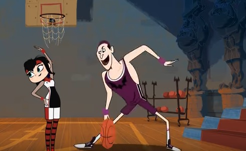Hotel Transylvania la serie cortometraggi corti Sfida a Basket Drac Mavis Cartoni animati