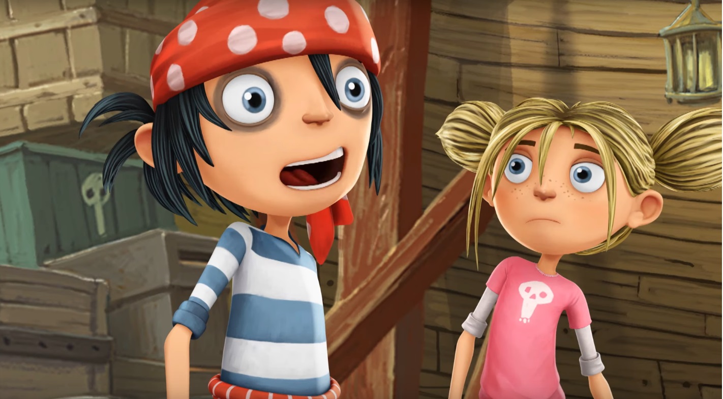 I pirati della porta accanto cartoni animati - the pirate the next door - protagonisti