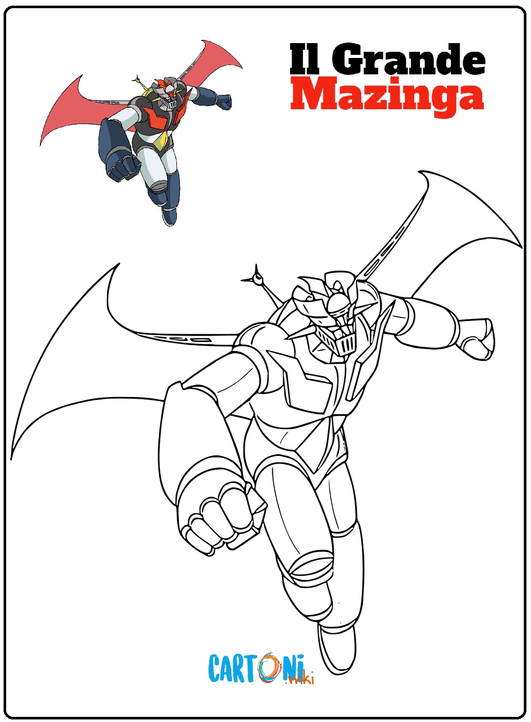 Il grande Mazinga disegni da colorare