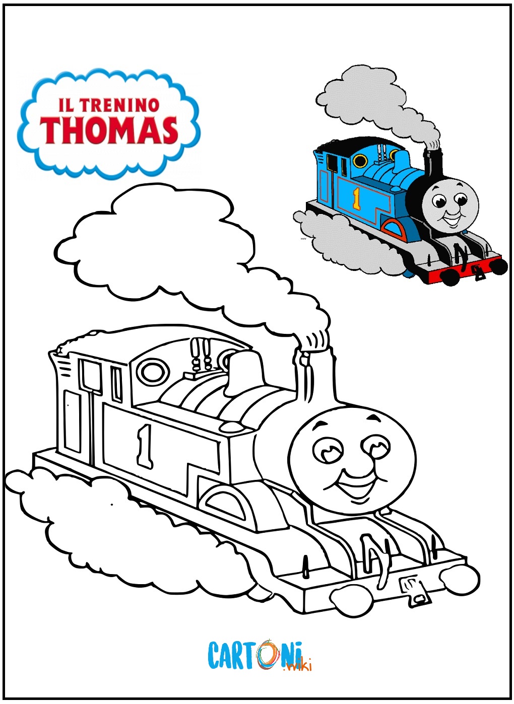 Disegno Il trenino Thomas da stampare