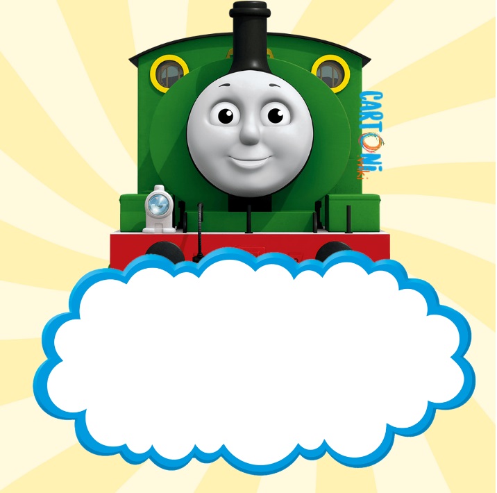 Invito compleanno bambini trenino Thomas