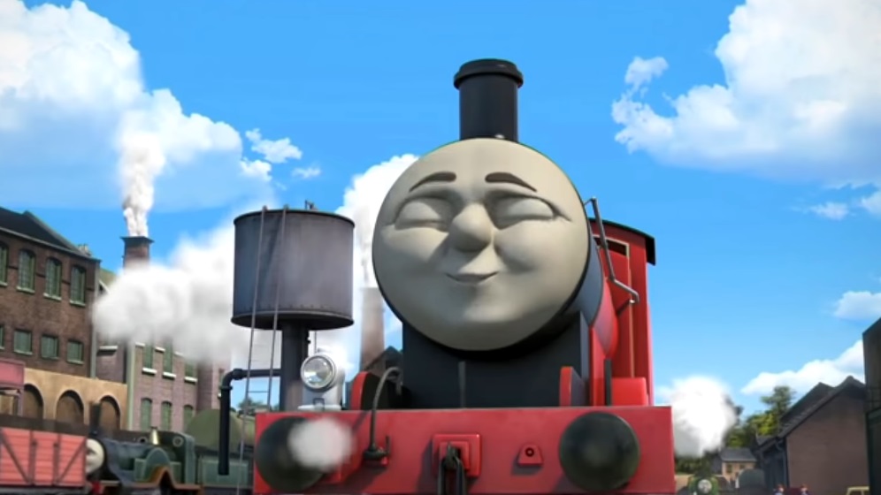 Il trenino Thomas personaggi James Locomotiva  - personaggio cartone animato il trenino Thomas - cartoni animati