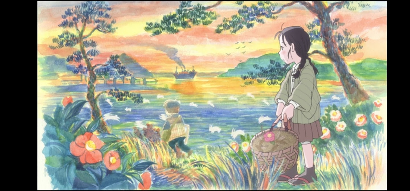 In questo angolo di mondo - Kono sekai no katasumi ni - film di animazione giapponese 2016 - anime -  Suzu ama dipingere