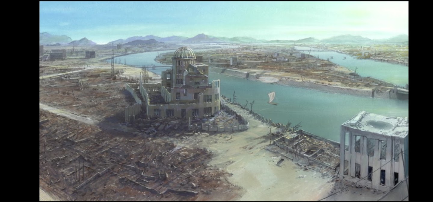 In questo angolo di mondo - Kono sekai no katasumi ni - film di animazione giapponese 2016 - anime -  Raid aereo citt distrutta