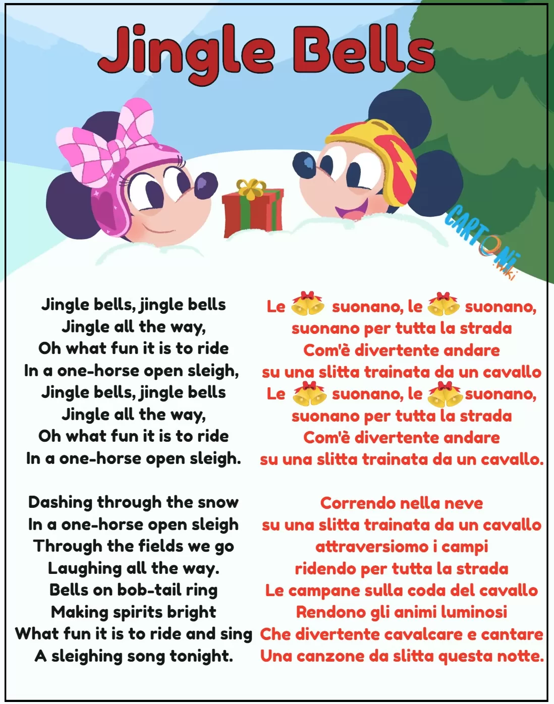 Jingle Bells testo con traduzione