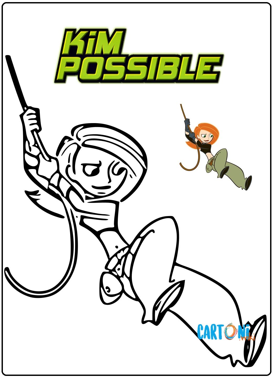 Kim Possible disegni da colorare