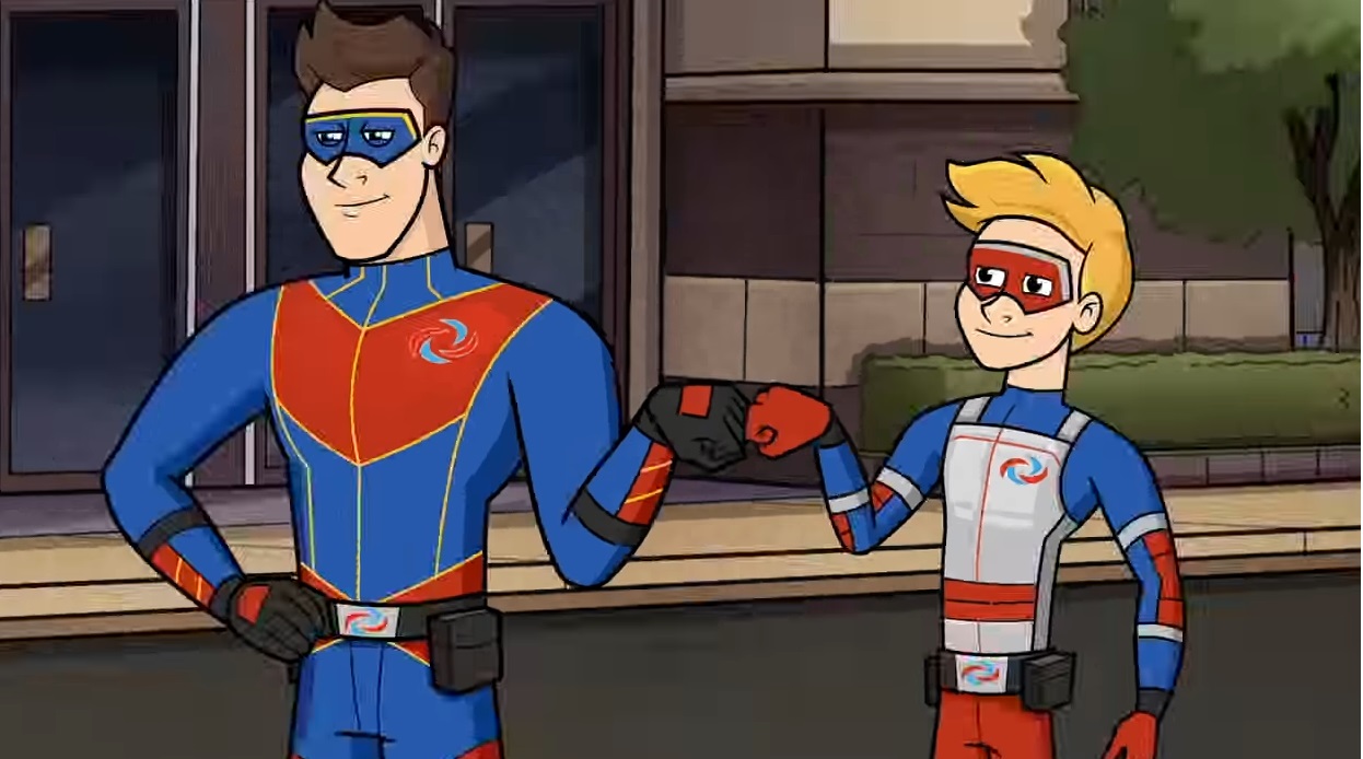 Le avventure di Kid Danger cartone animato - persoanggi - trama - episodi - sigla - immagini - Capitan Man e Henry Danger