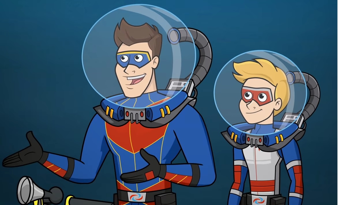 Le avventure di Kid Danger cartone animato - persoanggi - trama - episodi - sigla - immagini - Capitan Man e Henry Danger