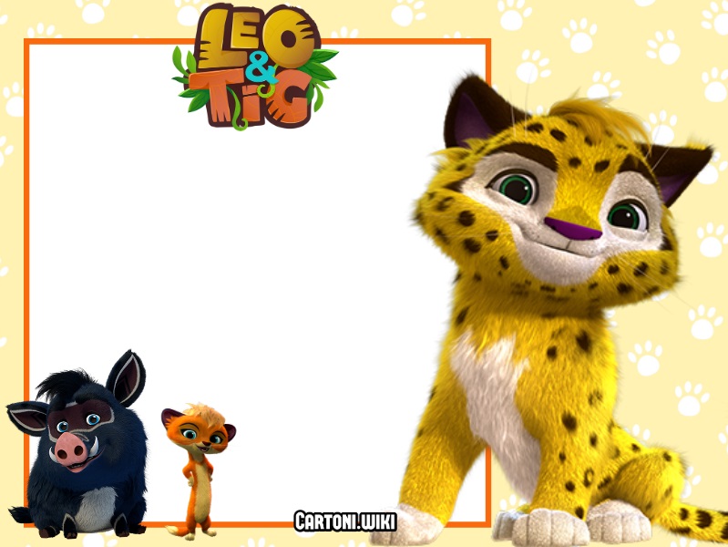 Leo & Tig party invitation