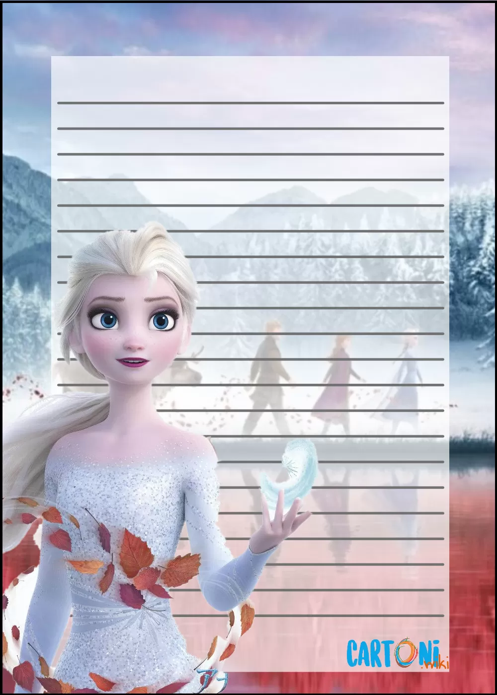 Immagini Natale Frozen.Letterina Babbo Natale Frozen 2 Elsa Cartoni Animati