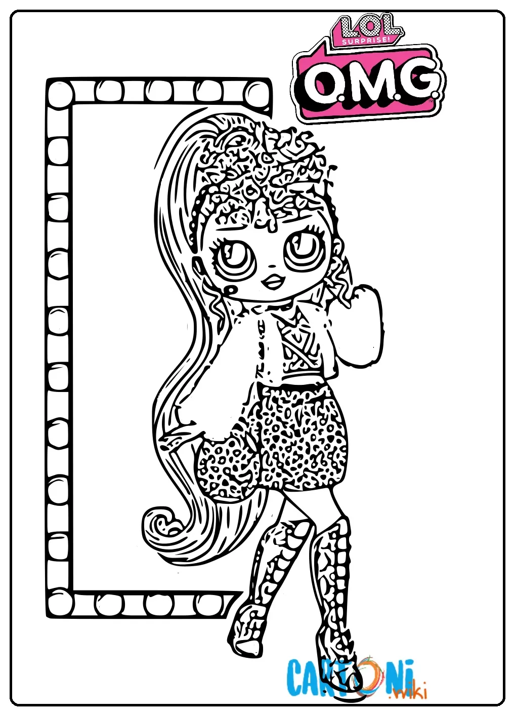 Lady Diva Lol Surprise O.M.G. coloring pages