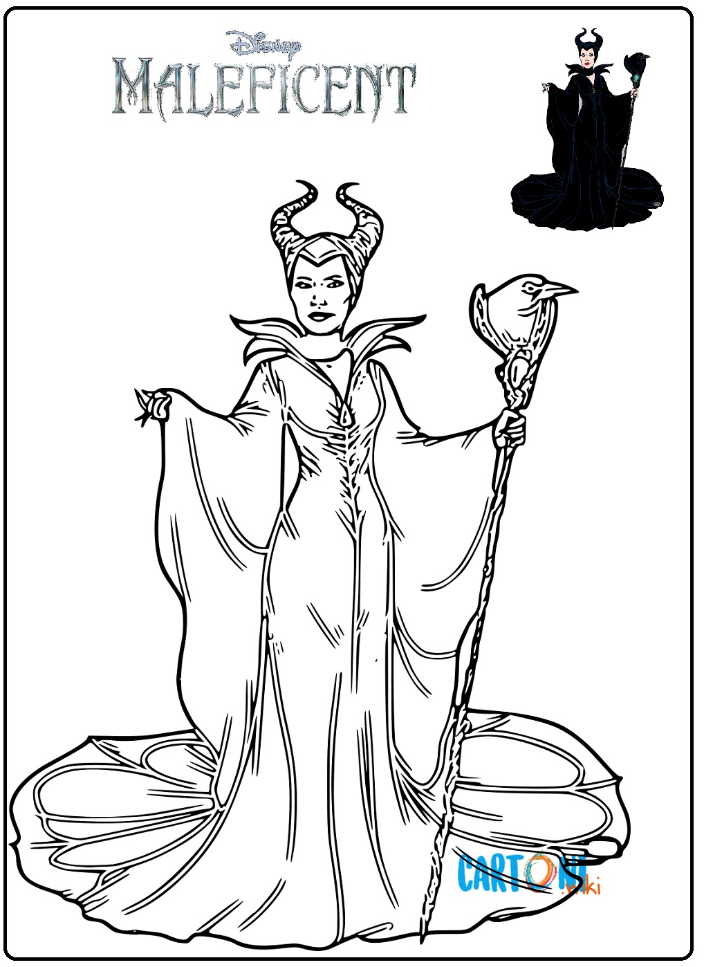 Disegno Maleficent da stampare