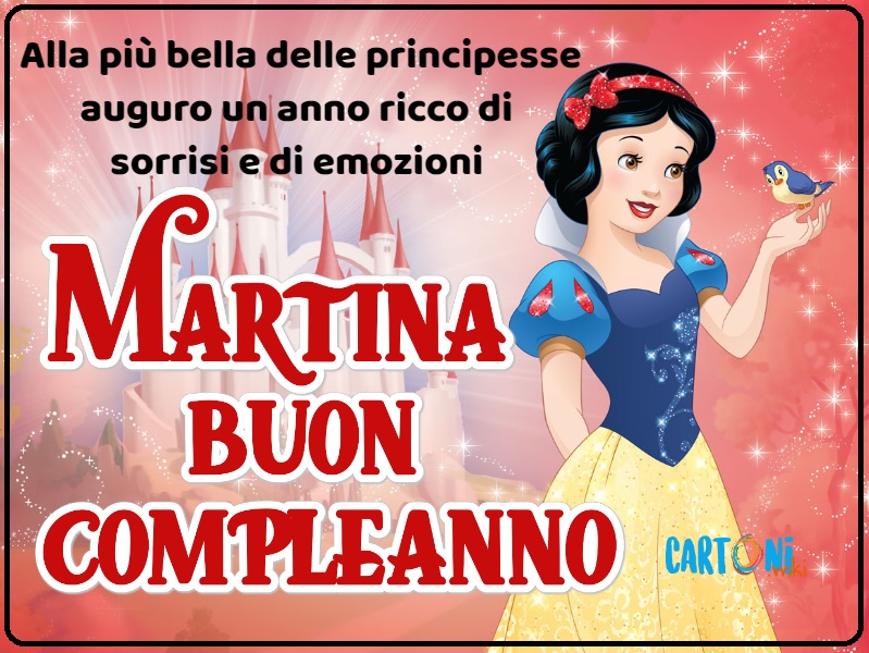 Buon compleanno Martina con Biancaneve