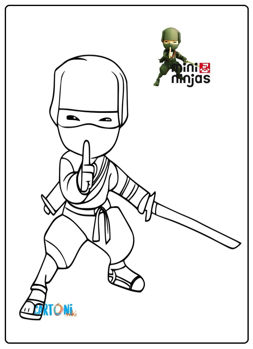 Disegno Mini Ninjas da stampare