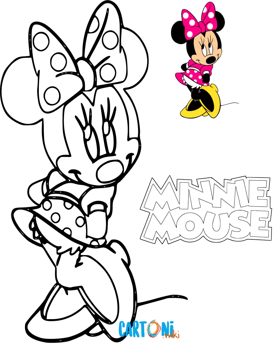 Minnie da colorare