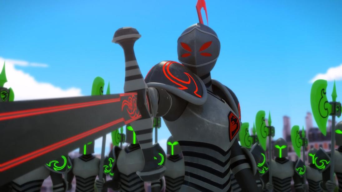 Mracolous le storie di ladybug e chat noir cartone animato Cattivi Cavaliere nero