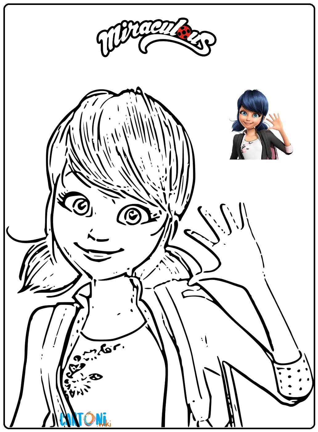 Marinette e Ladybug disegni da stampare