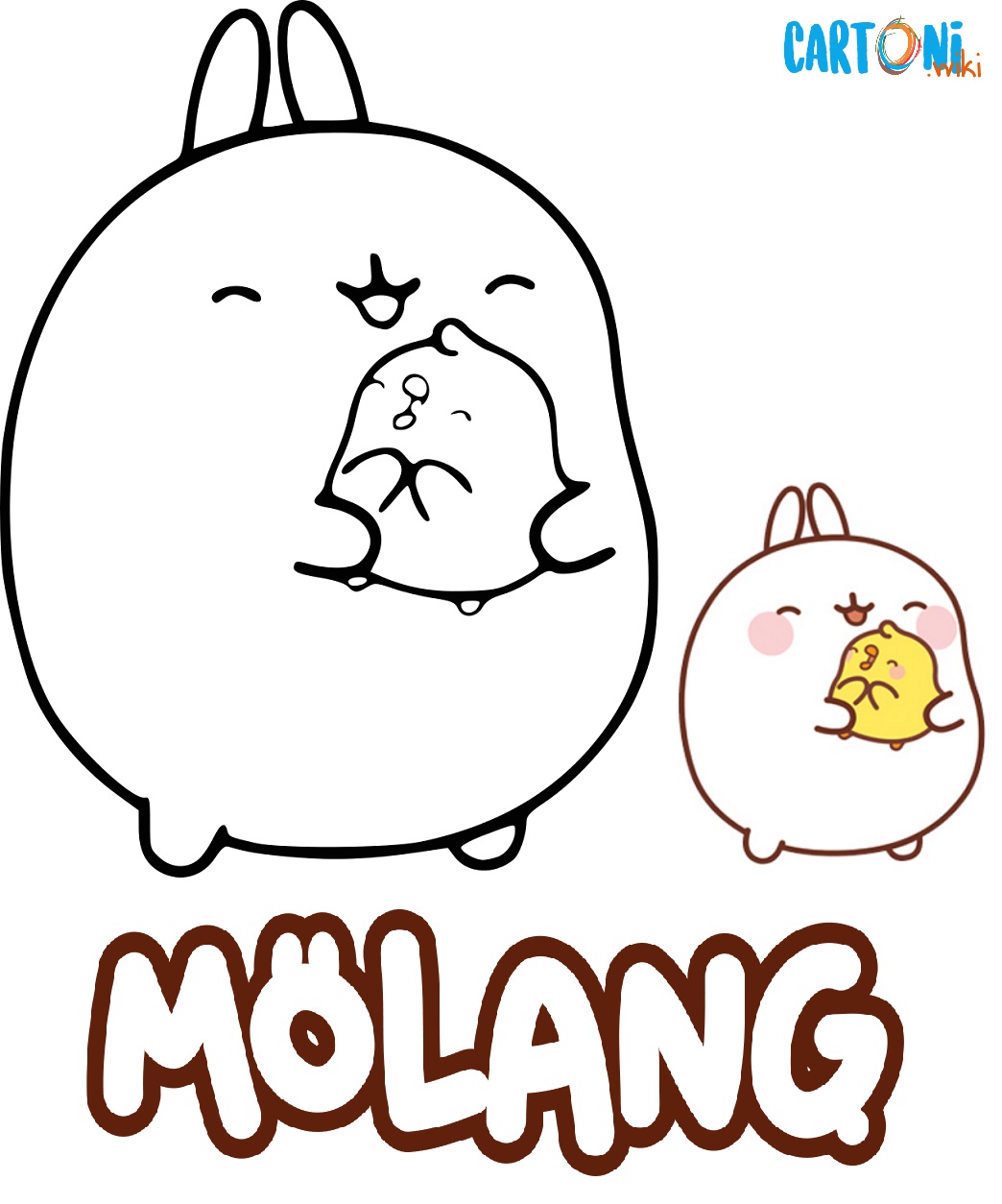 Molang disegni da colorare