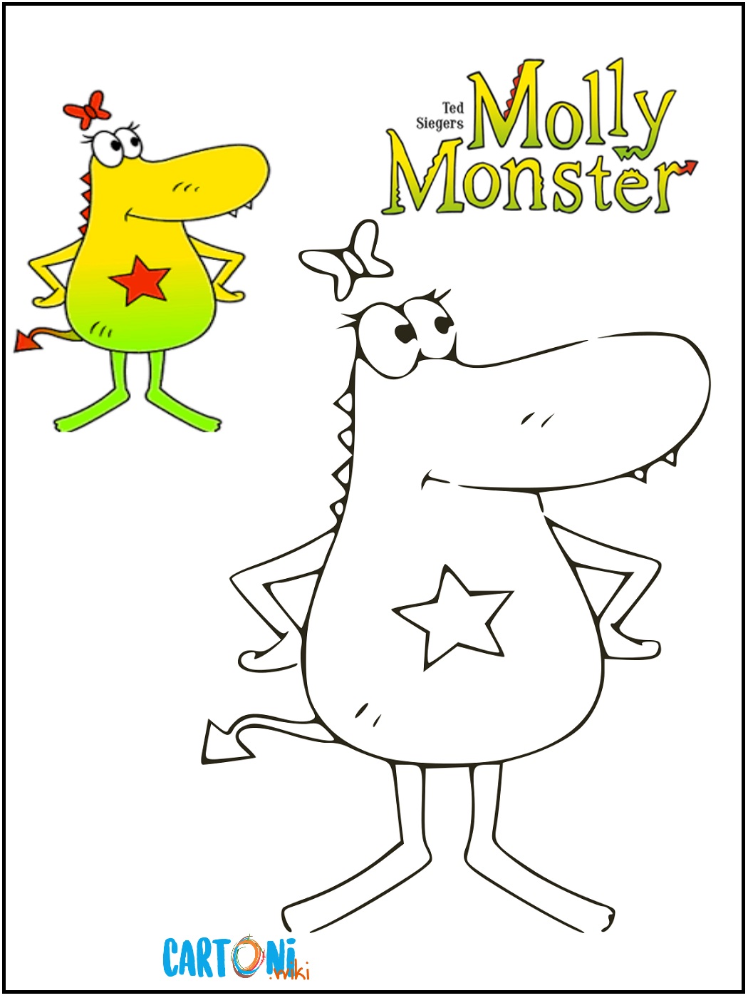 Molly Monster disegni da colorare