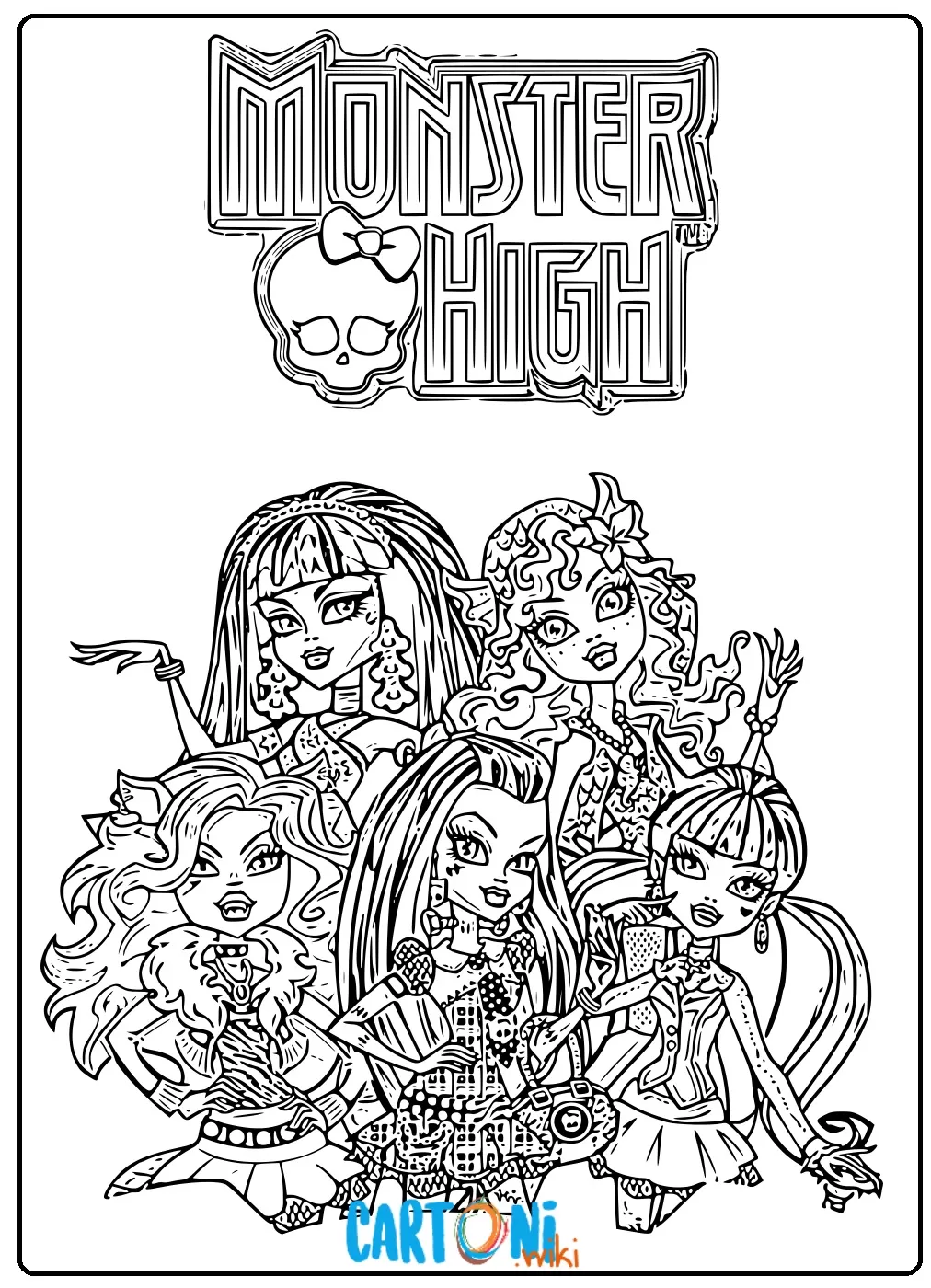 Monster High disegni da colorare