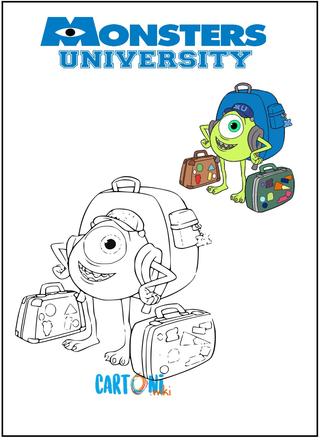 Colora Mike di Monsters University